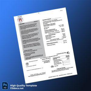 United States City Of Austin Editable Utility Bill Template in Word and PDF formats