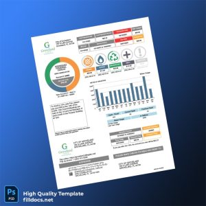United States City Of Groveland Editable Utility Bill Template in Word and PDF formats