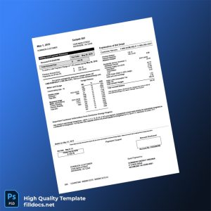 United States Dominion Energy Virginia Editable Electricity Bill Template in Word and PDF formats