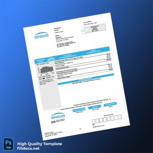 United States ENGIE Resources LLC Editable Utility Bill Template in Word and PDF formats