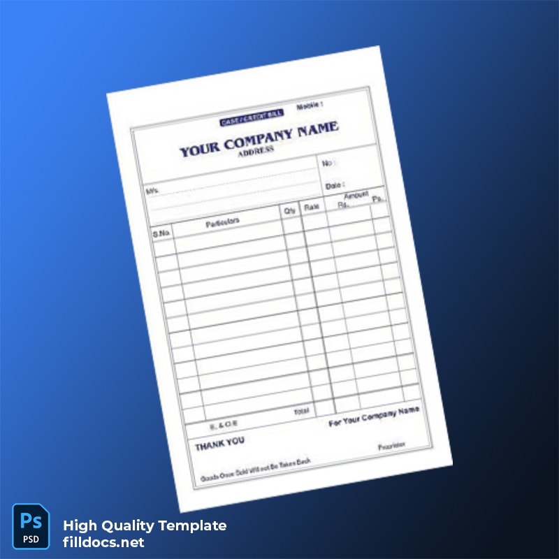 United States East Repair Inc Editable Utility Bill Template in Word and PDF formats page 2