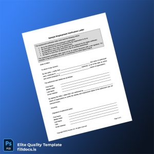 Fillable United States Exostar LLC Employment Verification Letter Template - Word/PDF Template Preview - FillDocs