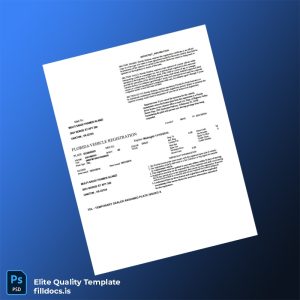 Fillable United States Florida Vehicle Registration Certificate Template - Word/PDF Template Preview - FillDocs