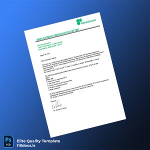Fillable United States GenesisCare Employment Verification Letter Template - Word/PDF Template Preview - FillDocs