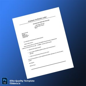 Fillable United States Mattress and Furniture for Less Income Verification Letter Template - Word/PDF Template Preview - FillDocs