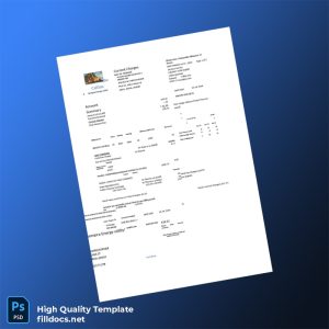 United States SoCalGas Editable Utility Bill Template in Word and PDF formats