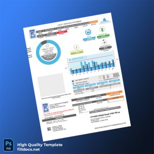 United States Tucson Water Editable Utility Bill Template in Word and PDF formats