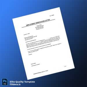 Fillable United States Ver s Import Auto Repair Employment Verification Letter Template - Word/PDF Template Preview - FillDocs