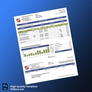 United States Wauwatosa Water Utility Editable Water Bill Template in Word and PDF formats