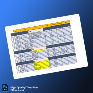 Unknown Editable Invoice Template in Word and PDF formats
