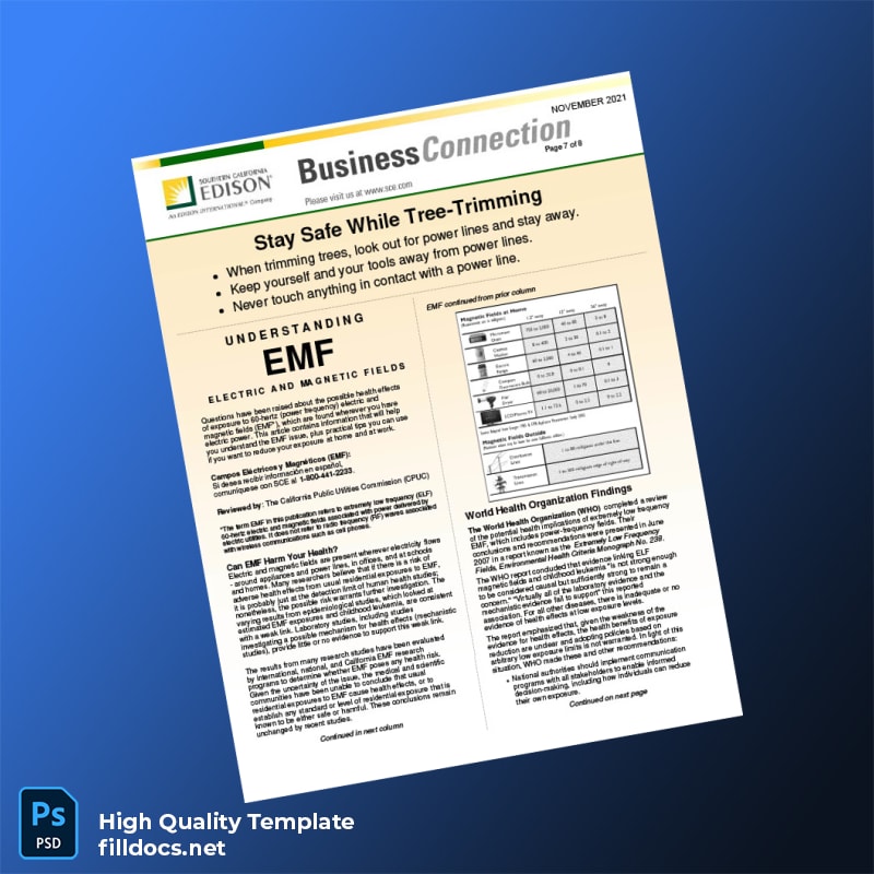 Utility Company Editable Utility Bill Template in Word and PDF formats page 7