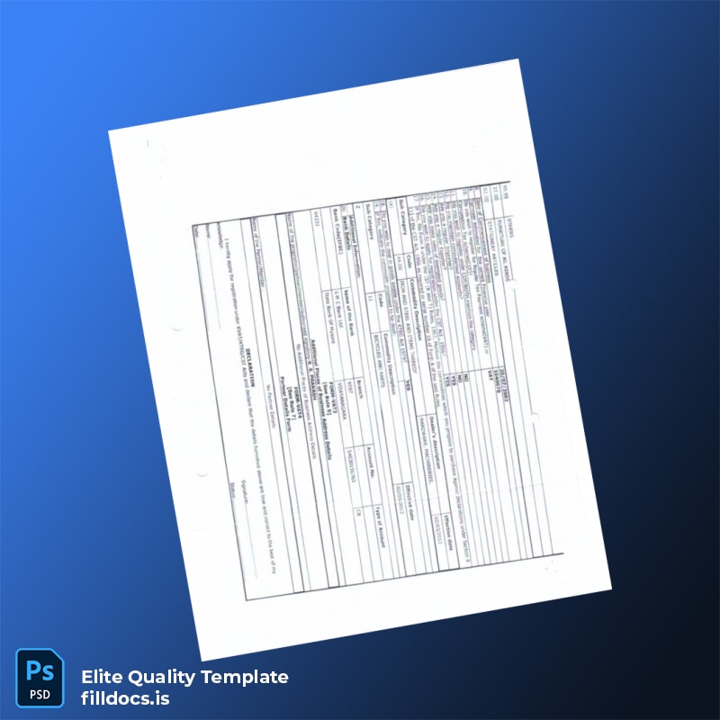 VAT Registration Certificate Template in Word and PDF formats page 4