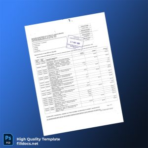 Zimbabwe Zimpest Stambed Bank Statement Template in Word and PDF formats