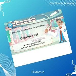 Fillable Argentina Dr. Armando Vaccuno Diploma Template Template Preview - FillDocs