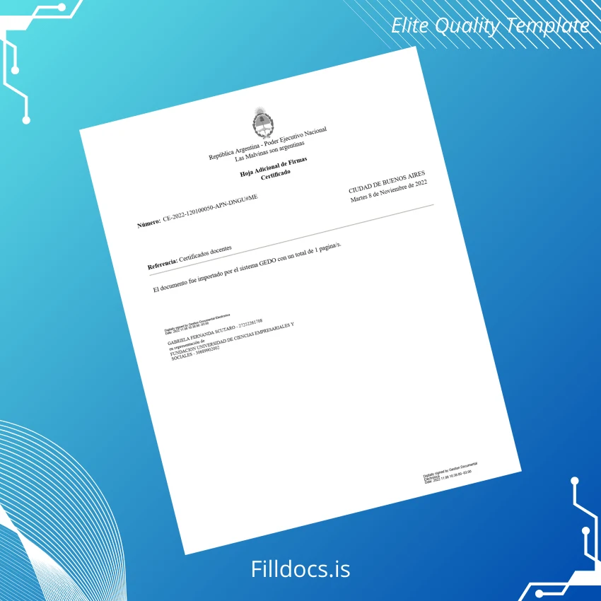 Fillable Argentina Fundación Universidad de Ciencias Empresariales y Sociales Diploma in Communication in Educational Institutions page 2 Page Preview - FillDocs