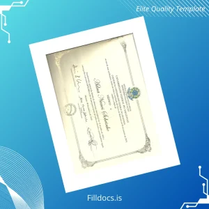 Fillable Brazil Amazônia University Medicine Diploma Template Preview - FillDocs