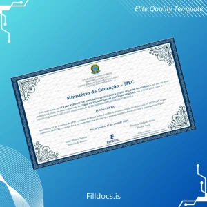 Fillable Brazil Celso Sukow da Fonseca Federal Institute of Education Technology Technologist Degree in Tourism Template Template Preview - FillDocs