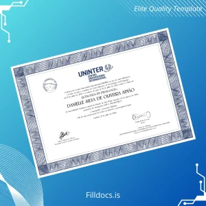 Fillable Brazil Centro Universitário Internacional UNINTER Bachelor of Education Template Template Preview - FillDocs