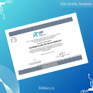 Fillable Brazil Centro Universitário do Distrito Federal Bachelor of Nursing Template Template Preview - FillDocs