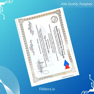 Fillable Brazil Centro Universitário do Triângulo Bachelor of Law Diploma Template Preview - FillDocs