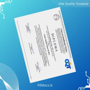 Fillable Brazil Centro de Qualificação Técnica Technical Diploma in Electronics Template Template Preview - FillDocs