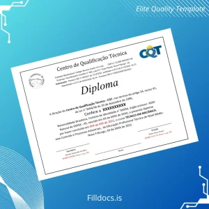 Fillable Brazil Centro de Qualificação Técnica Technical High School Diploma in Mechanics Template Preview - FillDocs