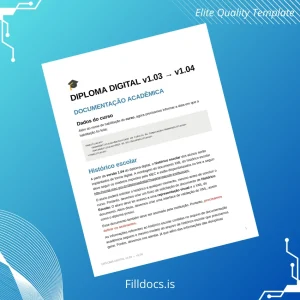 Fillable Brazil Digital Diploma Template Template Preview - FillDocs