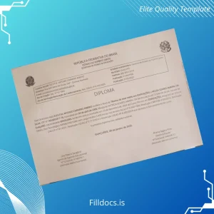 Fillable Brazil E.E.F.M. ANTONIO CARNEIRO RIBEIRO Technologist Diploma in Building Construction Template Template Preview - FillDocs