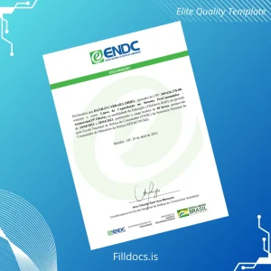 Fillable Brazil Escola Nacional de Defesa do Consumidor ProConsumidor Training Certificate Template Preview - FillDocs