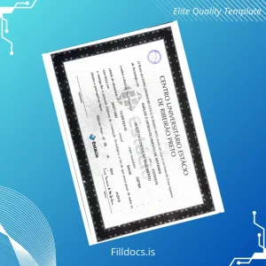 Fillable Brazil Estácio de Ribeirão Preto Bachelor of Technology in Systems Analysis and Development Template Template Preview - FillDocs