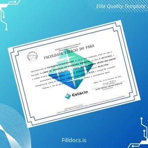 Fillable Brazil Estácio de Sá College Bachelor of Engineering in Environmental Engineering Template Template Preview - FillDocs