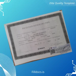 Fillable Brazil Estácio de Sá University Bachelor of Law Template Template Preview - FillDocs