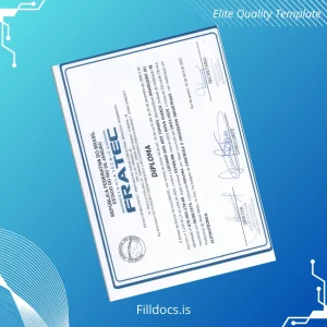 Fillable Brazil FRATEC Diploma in Electrical Engineering Template Template Preview - FillDocs