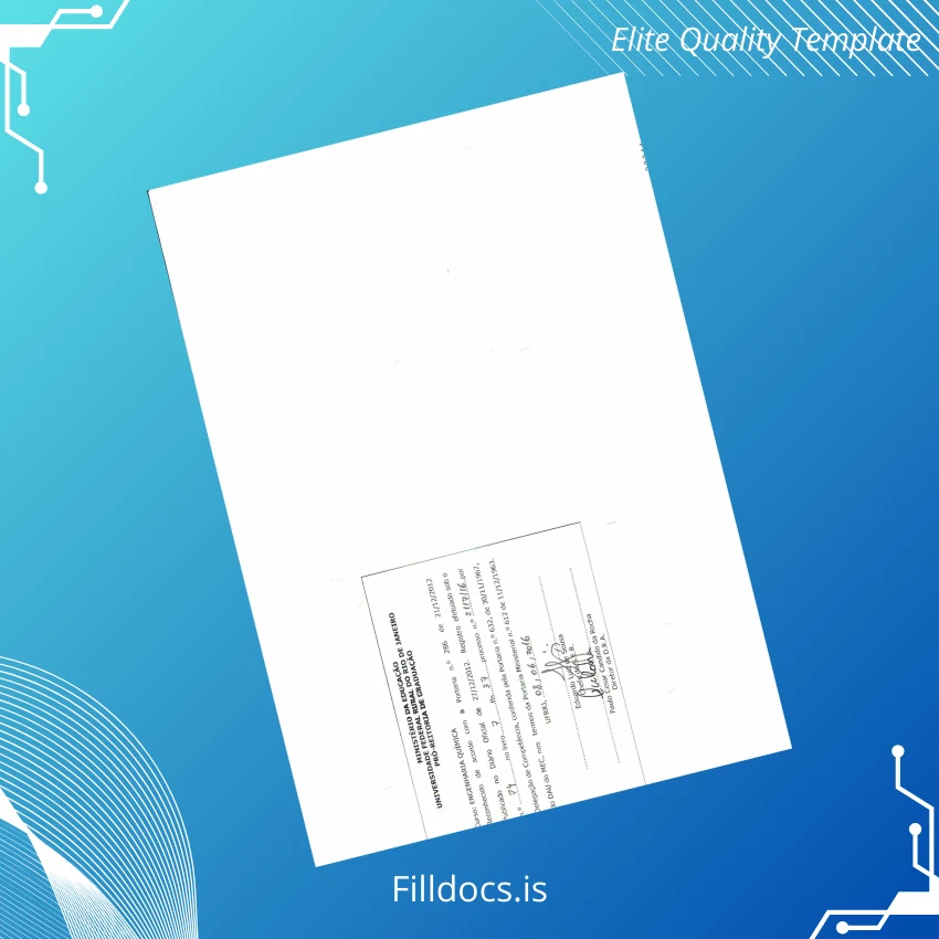 Fillable Brazil Federal Rural University of Rio de Janeiro Bachelor of Chemical Engineering Diploma page 2 Page Preview - FillDocs