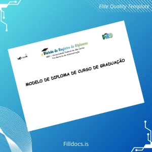 Fillable Brazil Federal University Bachelor Degree Template Template Preview - FillDocs