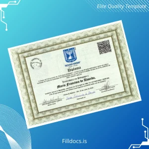 Fillable Brazil Federal University Diploma Template Template Preview - FillDocs