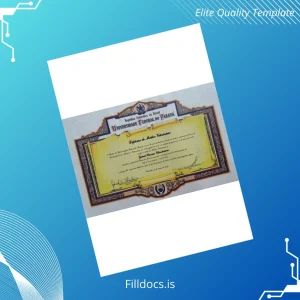 Fillable Brazil Federal University of Paraná Veterinary Medicine Diploma Template Template Preview - FillDocs