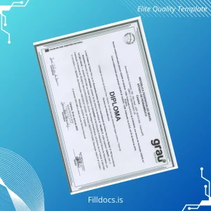 Fillable Brazil Grau Técnico Technical Diploma Template Template Preview - FillDocs