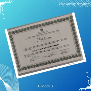 Fillable Brazil Instituto Federal de Educação Ciência e Tecnologia do Ceará Technical High School Diploma Template Preview - FillDocs