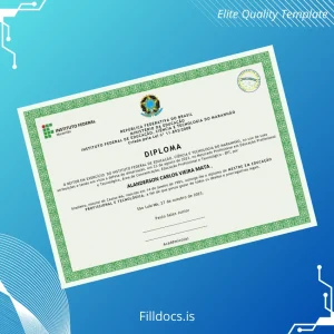 Fillable Brazil Instituto Federal de Educação, Ciência e Tecnologia do Maranhão Master of Professional Education and Technology Template Template Preview - FillDocs