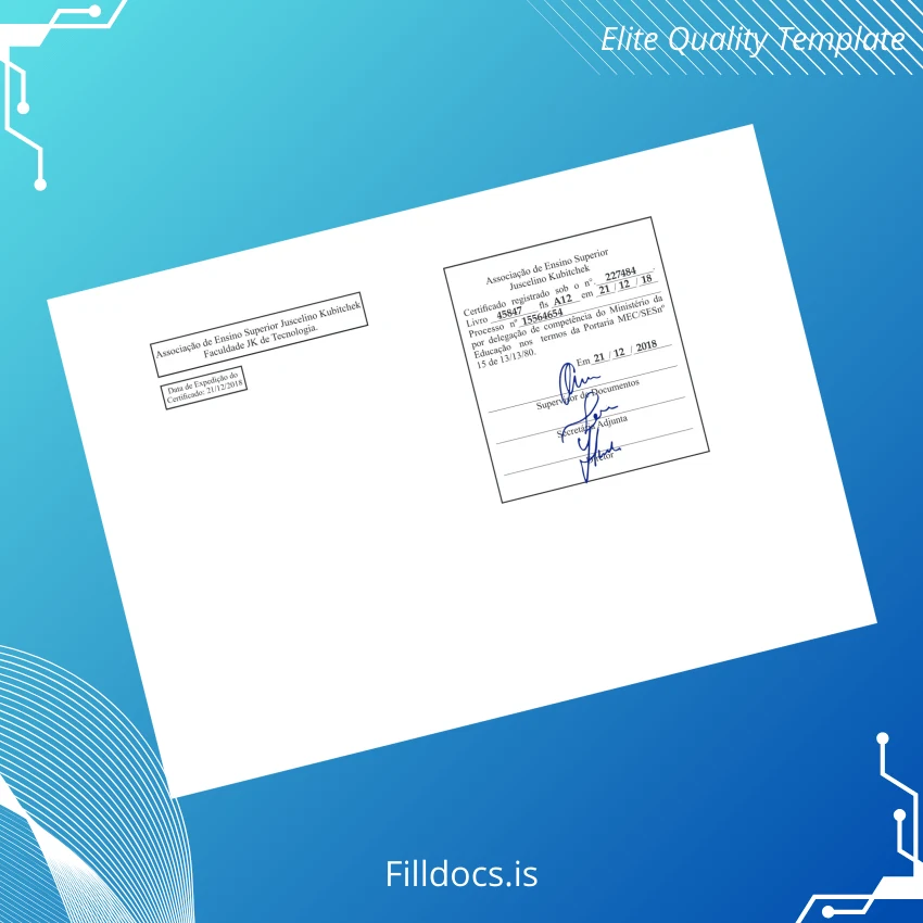 Fillable Brazil JK de Tecnologia Bachelor of Science in Information Systems Template page 2 Page Preview - FillDocs