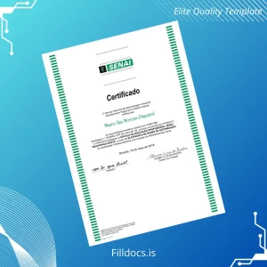 Fillable Brazil SENAI School of Professional Education Electrician in Distribution Networks Template Template Preview - FillDocs