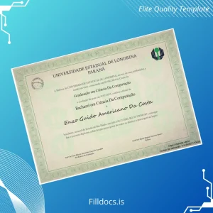 Fillable Brazil State University of Londrina Bachelor of Science in Computer Science Template Template Preview - FillDocs