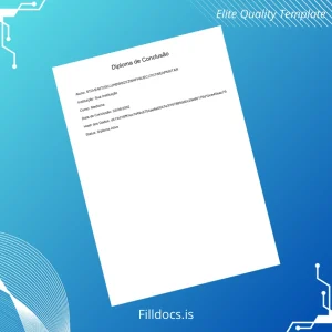 Fillable Brazil Sua Instituição Medical Diploma Template Preview - FillDocs