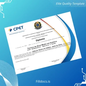 Fillable Brazil Technical Institute Diploma in Aesthetics Template Template Preview - FillDocs