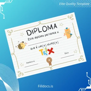 Fillable Brazil Trix Diploma Template Template Preview - FillDocs