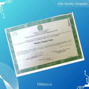 Fillable Brazil Universidade Federal do Sul e Sudeste do Pará Bachelor of Arts in Geography Template Template Preview - FillDocs