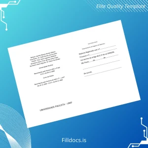 Fillable Brazil Universidade Paulista Bachelor of Law Diploma Template Template Preview - FillDocs