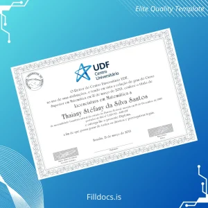 Fillable Brazil University Center Uninter Bachelor of Science in Mathematics Template Template Preview - FillDocs