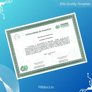 Fillable Brazil University of Amazonia Bachelor of Science in Mathematics Template Template Preview - FillDocs